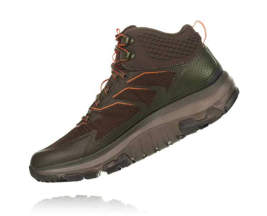 Sapatilhas Hoka One One Masculino Marrom - Toa Gore-Tex - 241-PMBZYO